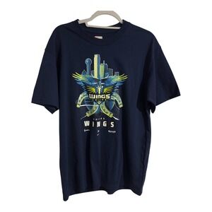 Nike WNBA Dallas Wings City Graphic T-Shirt Navy Blue HQ0003-419 Mens Small NWT